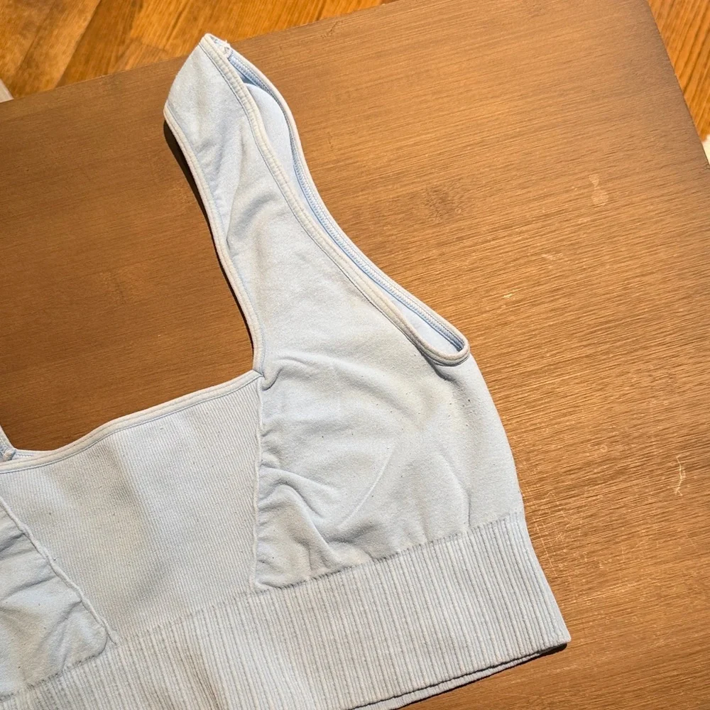 Free People Good Karma Square Neck Sports Bra - blue - Picture 3 of 6